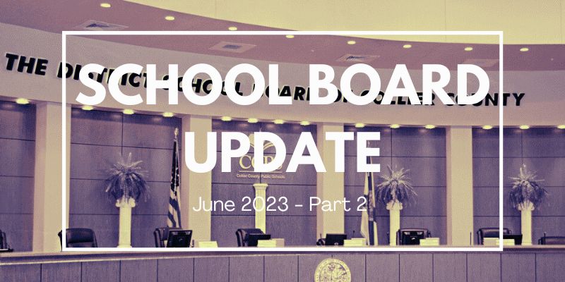 School Board Update June 2023 part 2