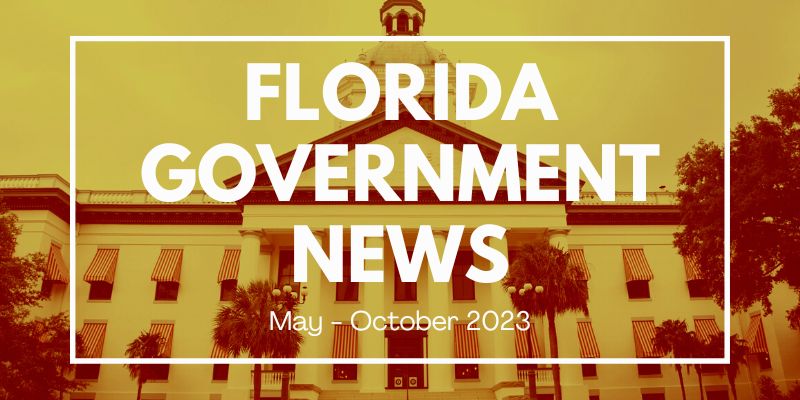 Florida Government News for May-October 2023