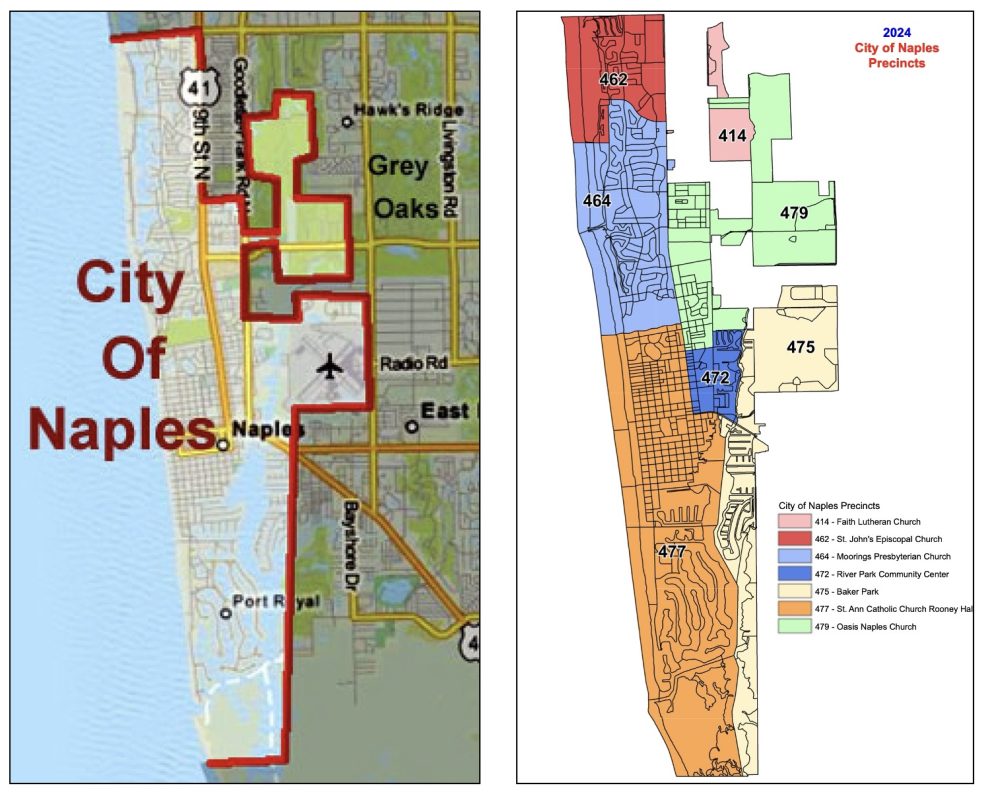 City of Naples and Precinct Maps